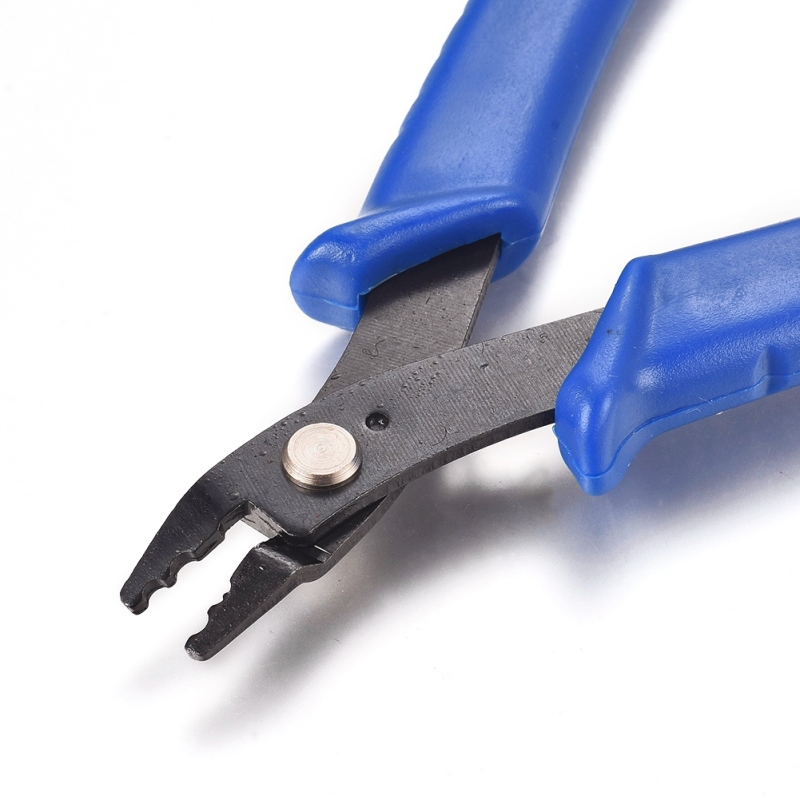 1pc 45# Kìm Uốn Trang Sức Bằng Thép Carbon Tay Cầm Nhựa