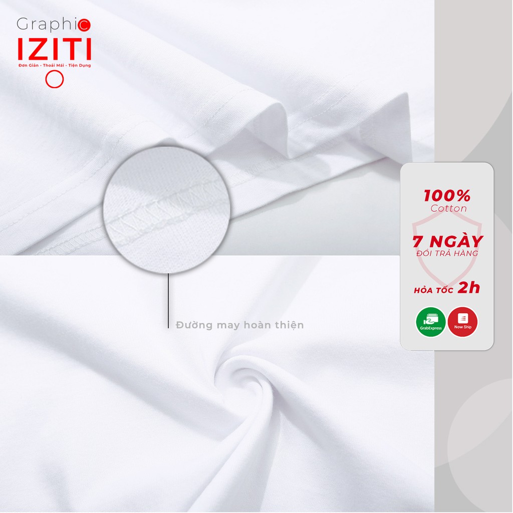 Áo phông trơn thun nam cotton 100% cổ tròn tay ngắn IZITI form basic hiện đại đẹp, size M L XL 2XL