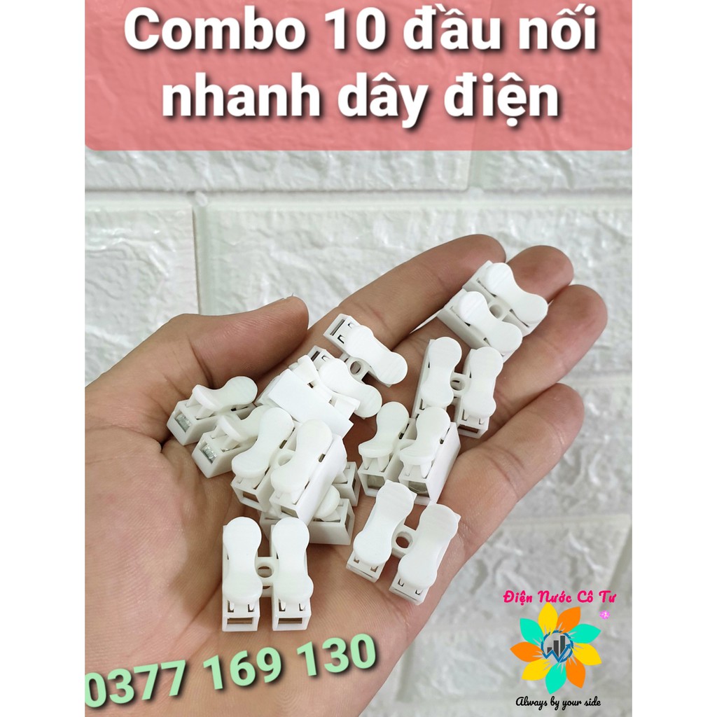 Combo 10 cái đầu nhúng/domino đấu dây điện không cần băng keo