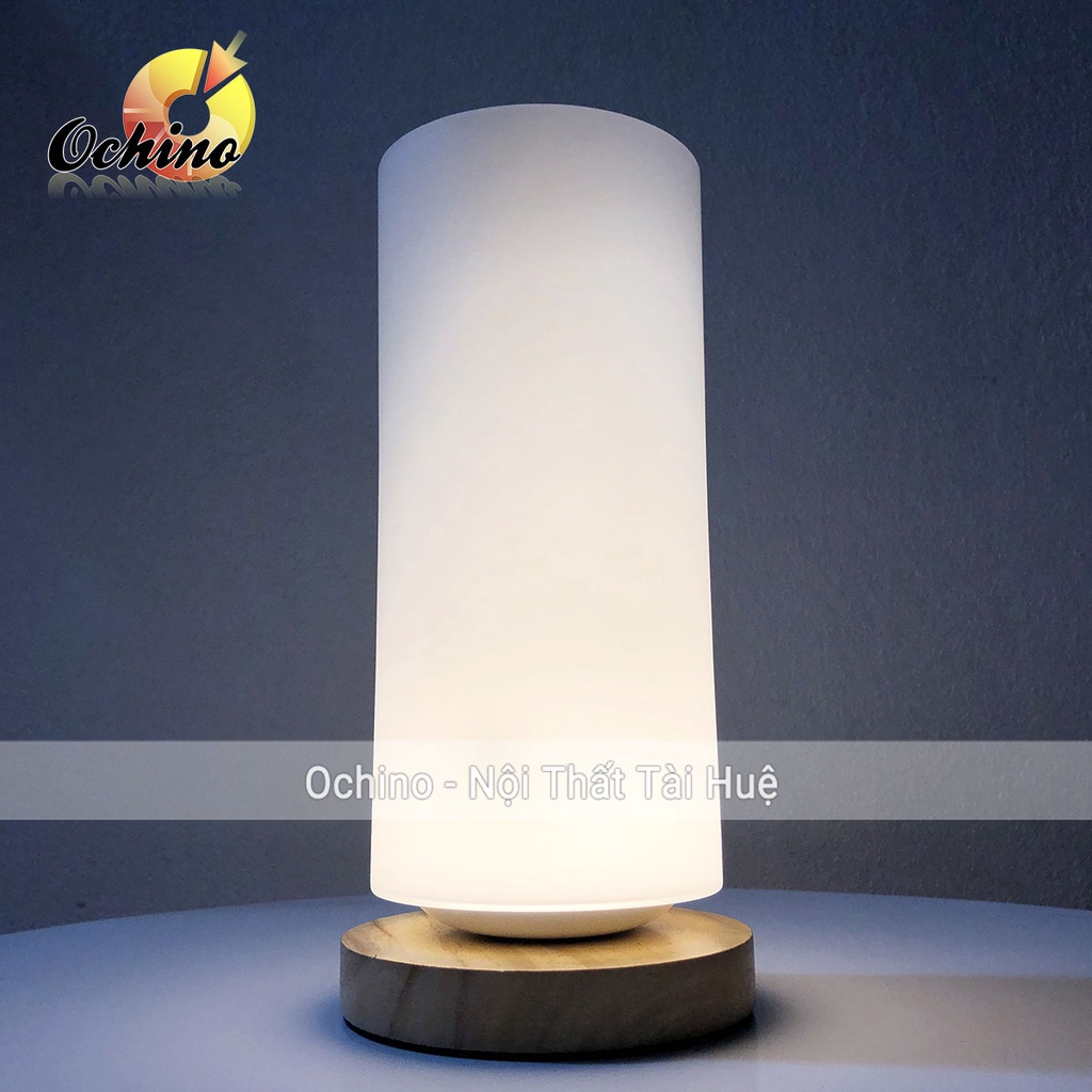 Đèn ngủ để bàn trang trí phòng ngủ đọc sách chất liệu gốm sứ thủ công chỉnh sáng tiện lợi