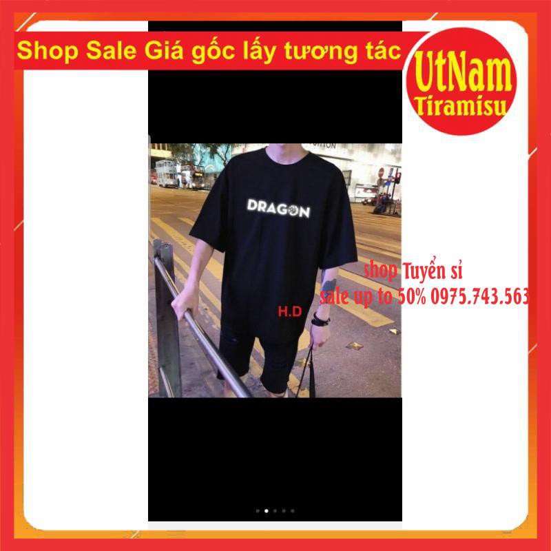 Áo phông phản quang Drago unisex giá rẻ form thụng Basic cá tính