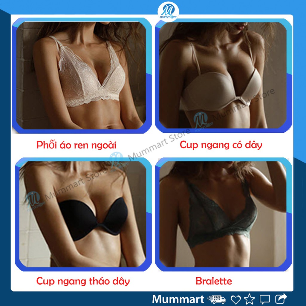 [Mã WAUP12 hoàn 15% xu đơn 150k] Bộ đồ lót nữ ren có gọng mút mỏng xuất pháp, dây tháo rời mặc được nhiều kiểu - Mummart | BigBuy360 - bigbuy360.vn