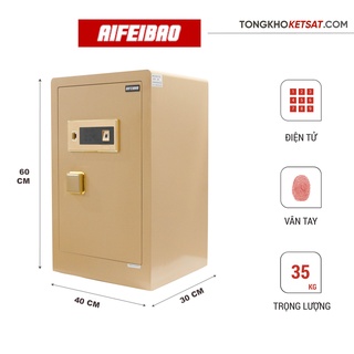 Két sắt thông minh aifeibao safe hk-md-60-bl vân tay điện tử chống cháy nhập khẩu giá rẻ