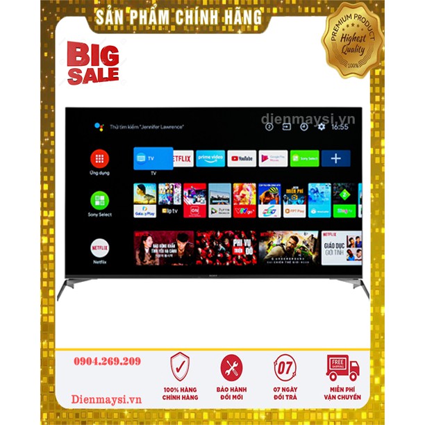 Android Tivi Sony 4K 65 inch KD-65X9500H (Miễn phí giao tại HCM-ngoài tỉnh liên hệ shop)