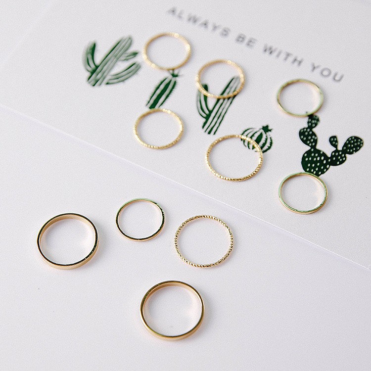 Set 10 Nhẫn Phong Cách Hàn Quốc B16 Xinh Xắn