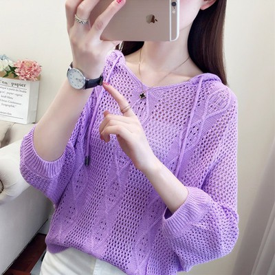 áo len lưới có mũ xinh đẹp 2021