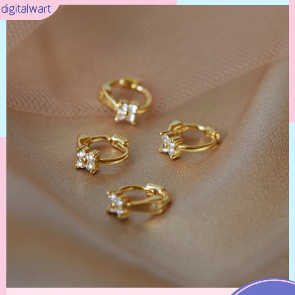 Bông tai đính đá thanh lịch cho nữ