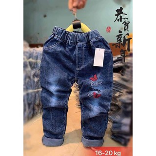 Quần Jean Mềm Cho Bé Gái Size 10-17kg