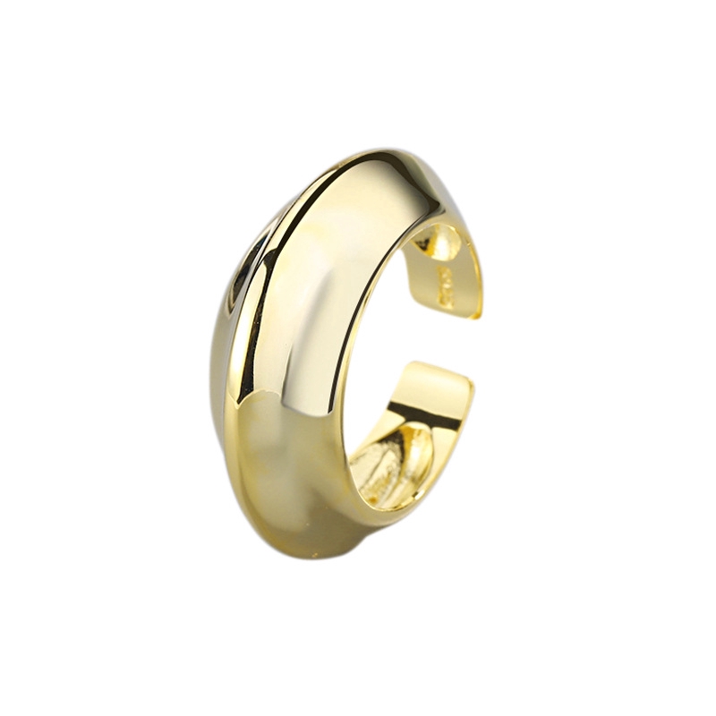 Nhẫn Đeo Tay Kim Loại Thiết Kế Đơn Giản Thời Trang Nữ