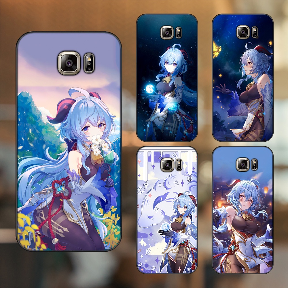 Ốp lưng Samsung Note 5 viền đen in hình Ganyu Genshin Impact