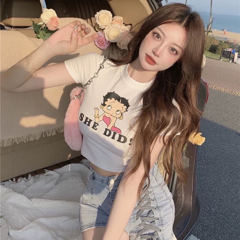 ÁO CROPTOP CÔ GÁI SHE BG