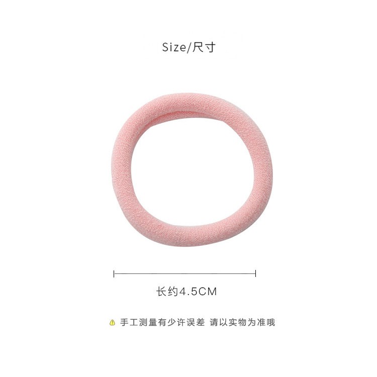 Dây buộc tóc cao su nhiều màu sắc không làm tổn thương tóc dễ thương