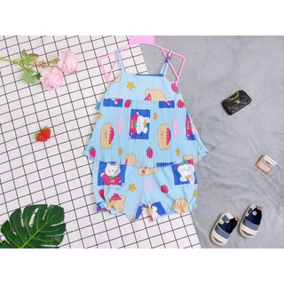 Bộ Lụa Dây Xếp Li Bé (12-18kg) (giao màu ngẫu nhiên)