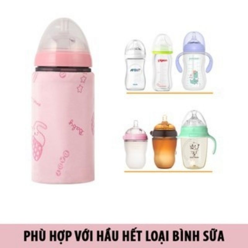 Túi ủ bình sữa thông minh, có sạc USB phù hợp mọi loại bình sữa