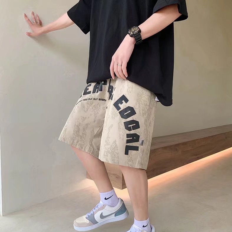 Quần Short Thể Thao Ống Rộng In Chữ Thời Trang Dành Cho Nam