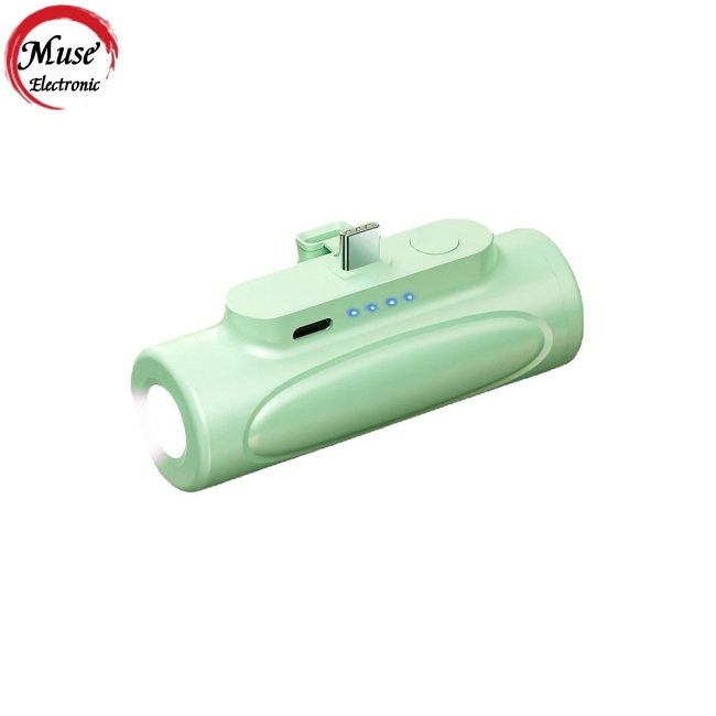 Pin Sạc Dự Phòng Mini 5000mah Không Dây Có Đèn Led Tiện Dụng