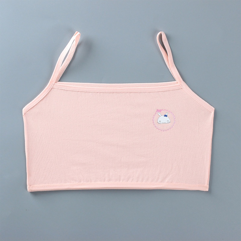 Brroa Áo Ngực Không Gọng Họa Tiết Thỏ Hoạt Hình Dễ Thương Cho Tuổi Teen