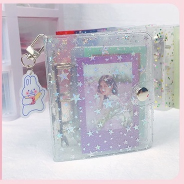 MINI BINDER lấp lánh có hologram/ nhũ / hạt trang trí lưu trữ, bảo vệ card/ ảnh