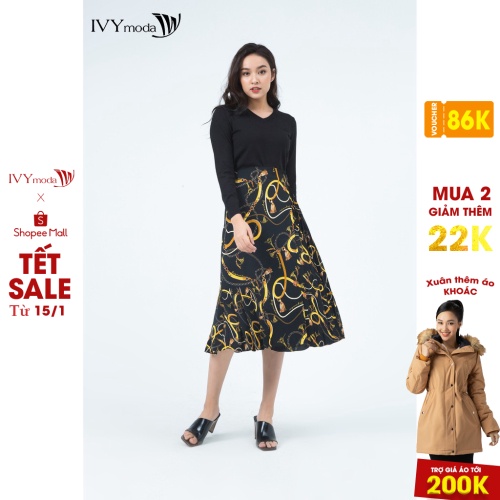 Áo len dài tay cổ V nữ IVY moda MS 58P0070 thumbnail