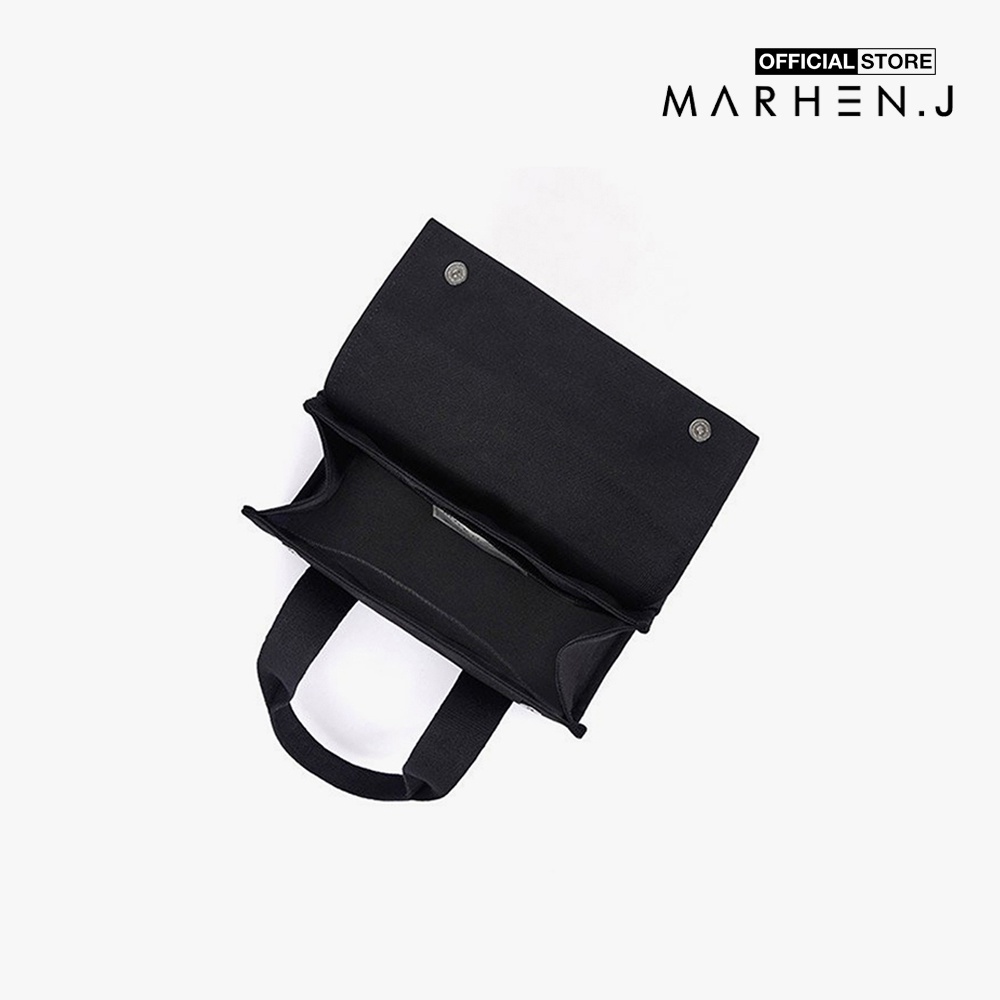 Marhen.J - Túi xách nữ chữ nhật vải bố Roy Nano-MJ20ARYNAL-BK