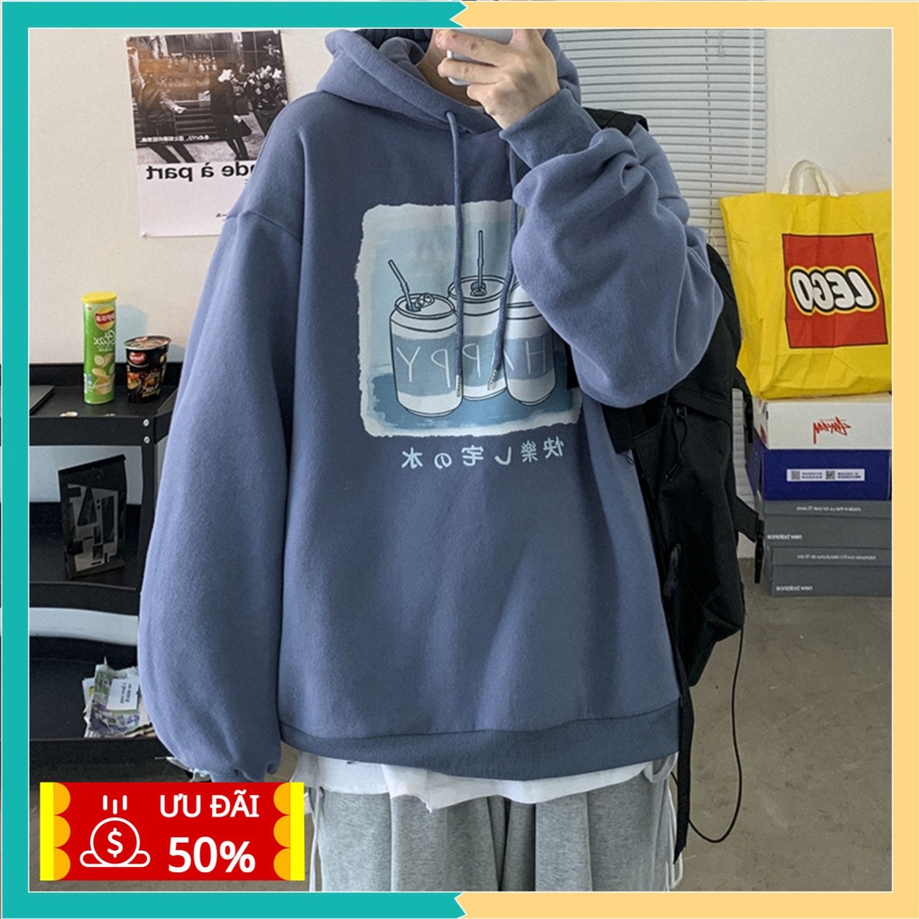 Áo sweater nam nữ Unisex form rộng Happy Pinktop2, Áo hoodie nỉ phong cách Hàn Quốc | BigBuy360 - bigbuy360.vn