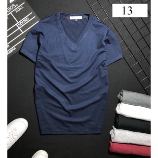{HÌNH THẬT2} ÁO THUN TRƠN CỔ TIM  ĐỦ MÀU UNISEX