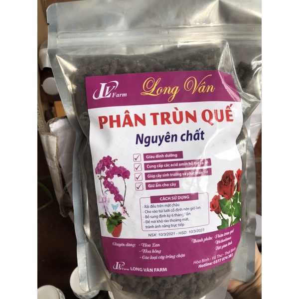 Phân trùn quế viên nén cao cấp Long Vân gói 1kg - T158