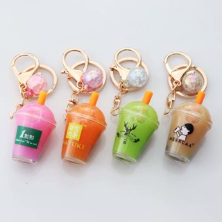 Móc khoá ly trà sữa nhiều màu