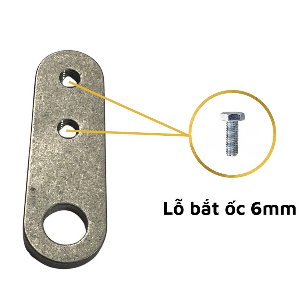 Pat inox 304 gắn đèn trợ sáng L4X chân kiếng TikTakMoto