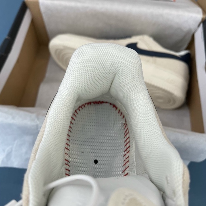 Giày thể thao Air Force 1 Beige Deep Blue, Af1 phối màu vệt xanh mới nhất