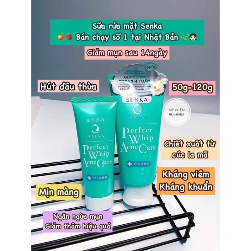 Sữa rửa mặt cho da mụn Senka Perfect Whip