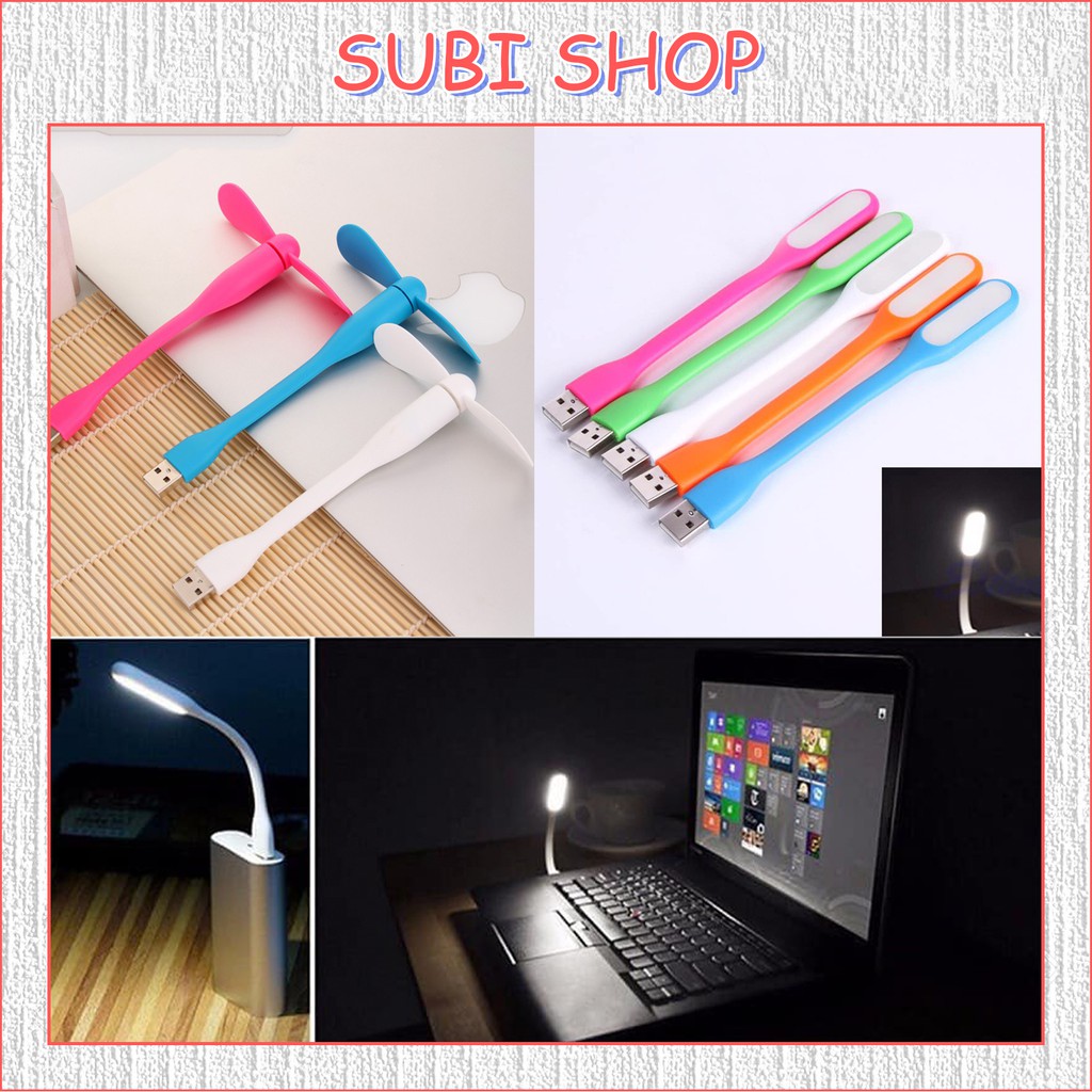 Quạt USB - Đèn USB Mini Đọc Sách Xem Phim Siêu Tiện Lợi (Cắm Laptop hoặc Sạc Dự Phòng Cực Tiện Lợi)