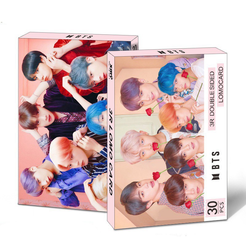 Thẻ ảnh Lomo card BTS bộ gồm 30 tấm