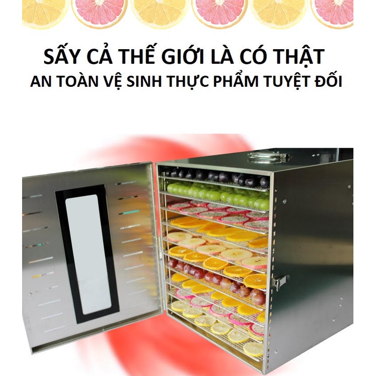 Máy sấy thực phẩm 8 khay XY-8-Phiên bản điện tử dễ sử dụng-Bảo hành 1 năm