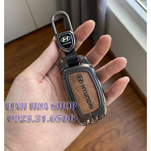 Ốp bọc chìa khóa Hyundai Tucson, I10, Elantra, Creta, Starger 4 nút bấm  Mới Nhất