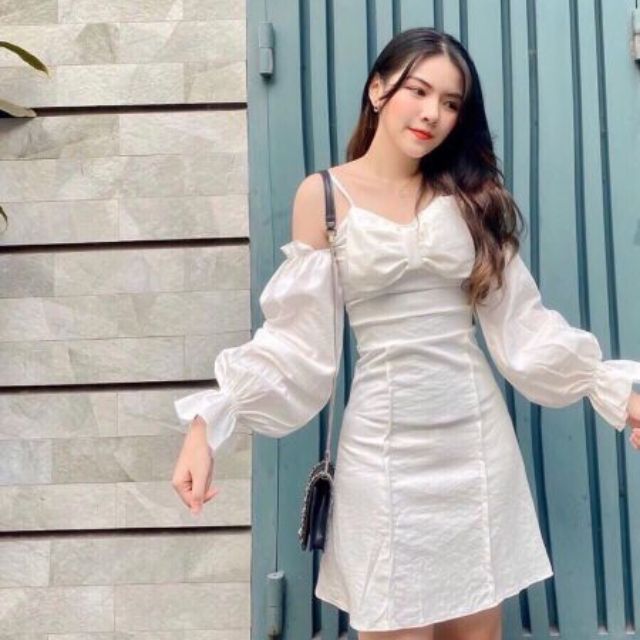 váy tiểu thư rớt tay siêu xinh | BigBuy360 - bigbuy360.vn