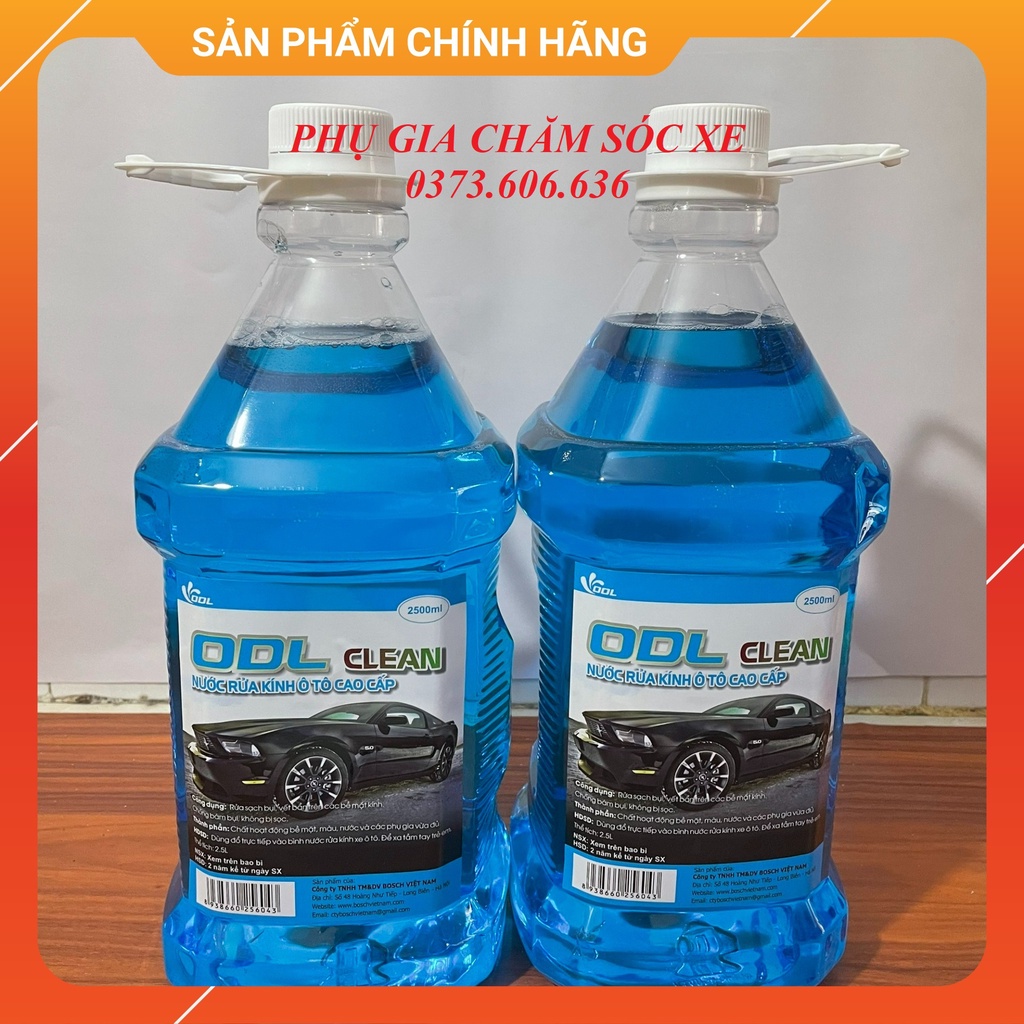 Nước rửa kính F1GLASS - ODL dạng can 2.5L HÀNG CAO CẤP Chính Hãng