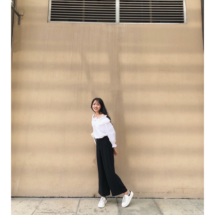 Quần culottes đen