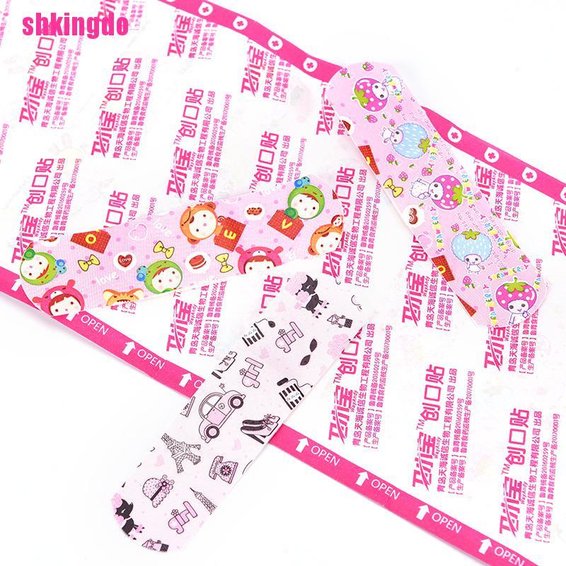 Set 50 băng keo cá nhân hoạ tiết hoạt hình an toàn tiện dụng