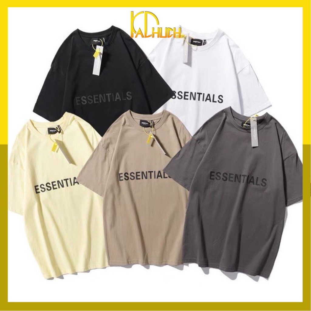 ÁO THUN TAY LỠ UNISEX IN HOT TREND CHỮ ESSENTINAL