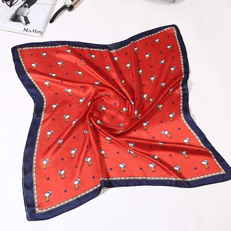 Khăn bandana quấn làm áo Blackpink cao cấp 70 70x70cm turban lụa vuông quàng cổ quấn tóc nữ đẹp