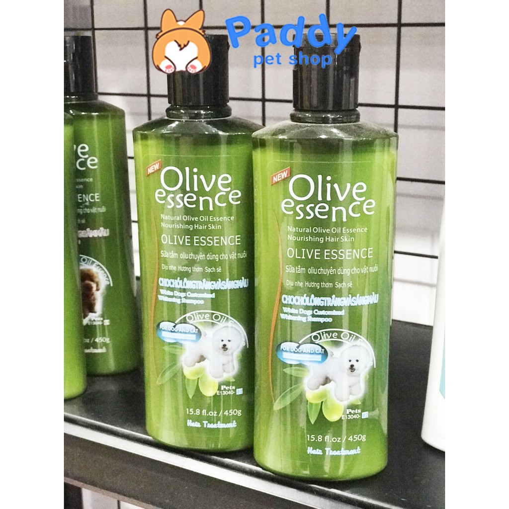 Sữa Tắm Olive Essence Tinh Dầu Ô Liu Cho Chó Mèo 450ml