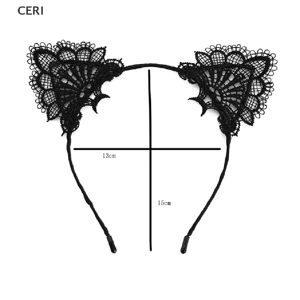 Băng Đô Tai Mèo Phối Ren Gợi Cảm