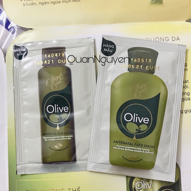 [ Combo 10 gói Hàng Mẫu Dùng Thử] Dung Dịch Dưỡng Da Tinh Dầu Olive Happy Event 3ml