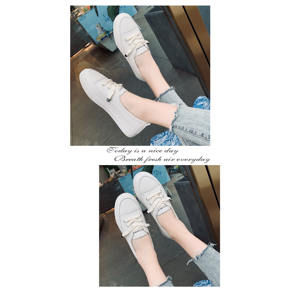 Giày thể thao nữ đế bằng giá rẻ giày sneaker nữ trắng slipon ulzzang cao cấp hot trend AZUKA - E2 | BigBuy360 - bigbuy360.vn