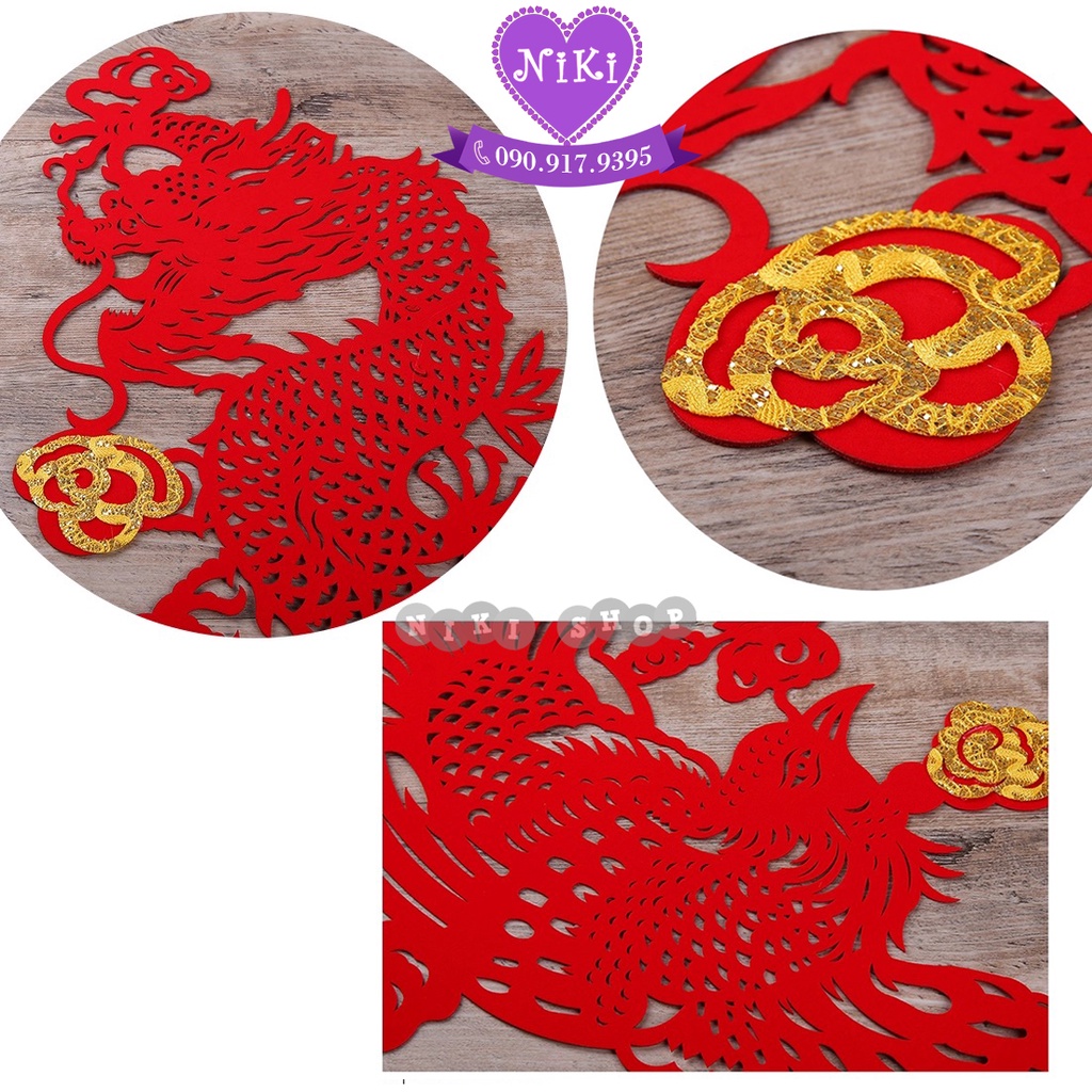 *LONG PHỤNG TRANG TRÍ CƯỚI BIG SIZE -- TĂNG KEO Dán Siêu Dính