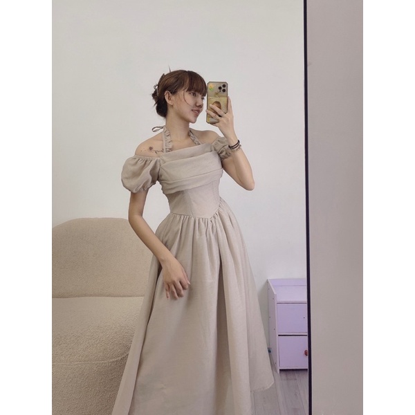 Đầm Myri cổ yếm bèo ( có bigsize cho nàng chubby ) H71