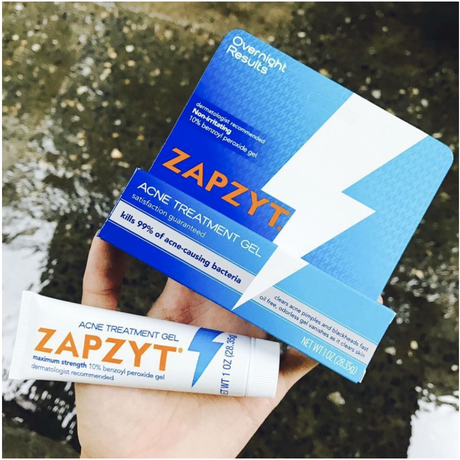 Gel Loại Bỏ Mụn Zapzyt Maximum Strength 10% Benzoyl Peroxide - Ance Gel Chấm Mụn