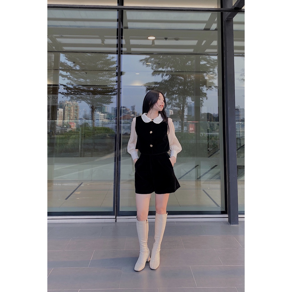 Set áo kiểu tay phồng nhung THE CIU - Aiko Velvet Set