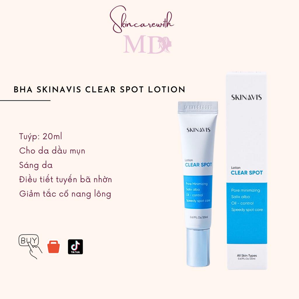 Lotion kiểm soát mụn và dầu nhờn- BHA Skinavis Clear Spot 20ml